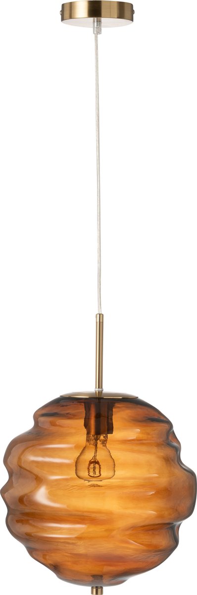 J-Line hanglamp - glas - bruin