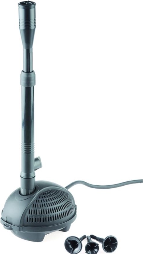 Fonteinpomp - Waterpomp - Met Filter 14,5L x 12,5B x 9H CM - 1000L/h - 240V - Donkergrijs