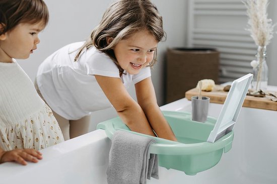 Kinderwastafel voor bevestiging aan de badrand 387 x 382 x 10 cm - muntgroen - Kiddy Wash van Kinder — afbeelding 5