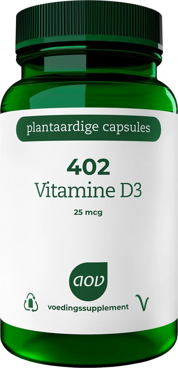 Goedkoopste AOV 402 Vitamine D3 - 60 vegacaps - Vitaminen - Voedingssupplement