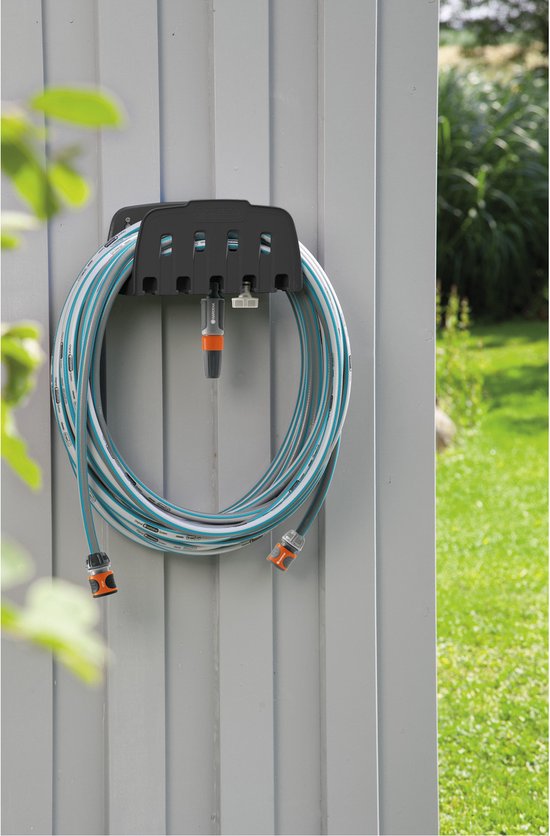 GARDENA Slanghouder - Incl. opbergruimte voor GARDENA aansluitstukken