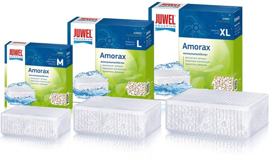 Juwel Amorax filtermedia voor aquaria, diverse maten. Verwijderd ammonium.