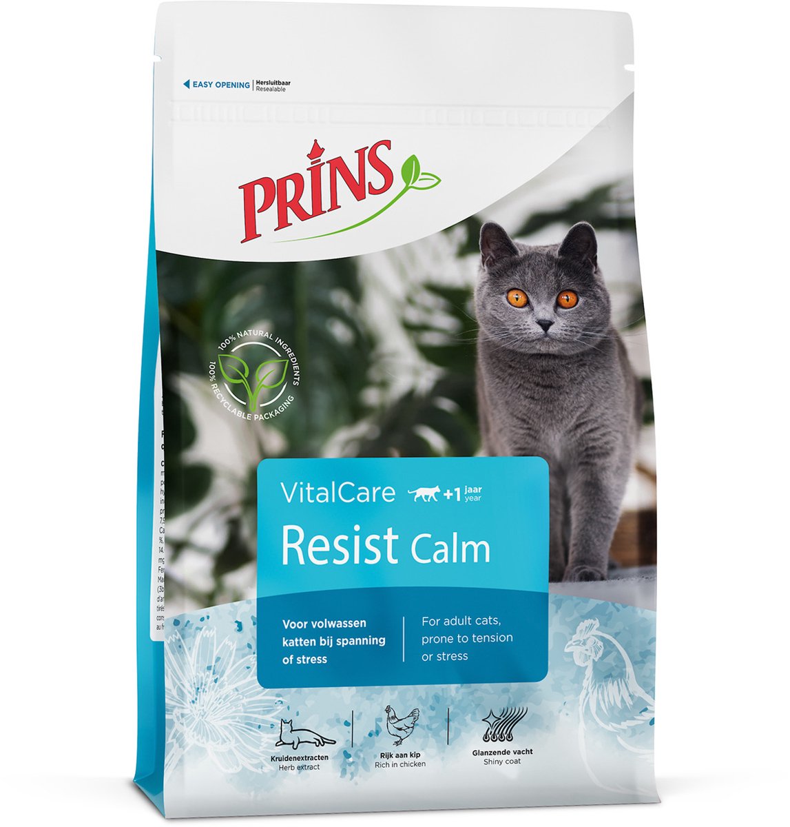 Prins VitalCare - Resist - Calm - Kattenvoer - Gevogelte - 1,5 kg