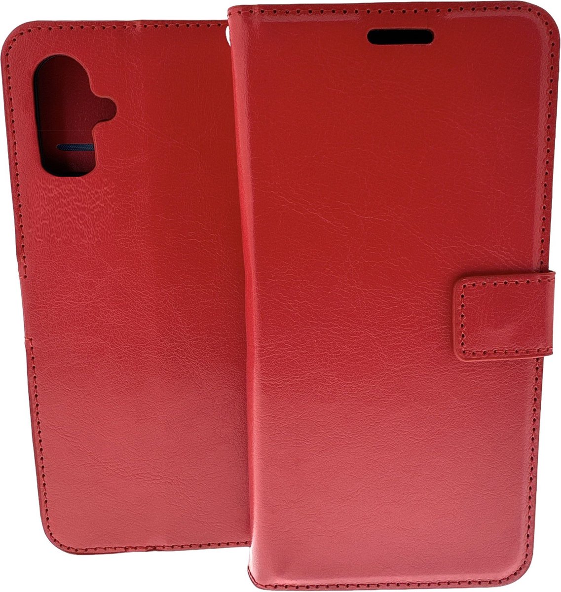 Bookcase Geschikt voor: Apple iPhone 16 - Rood - portemonnee hoesje - ZT Accessoires