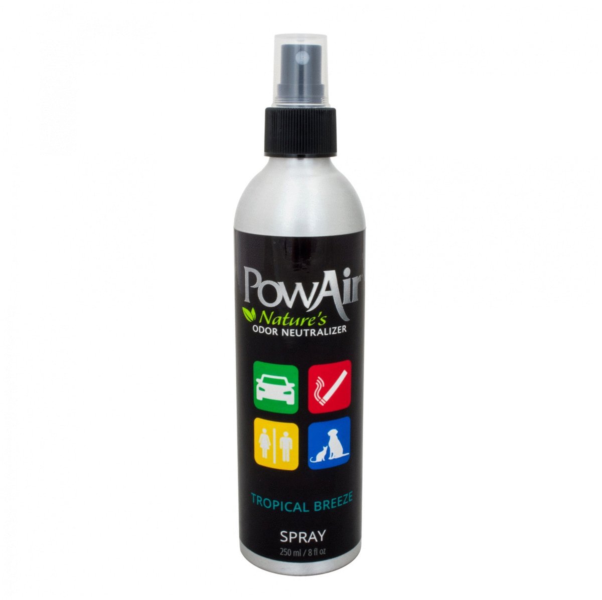 PowAir Spray - Tropical Breeze - Geurverwijderaar - Katten stank verwijderaar - 250 ml