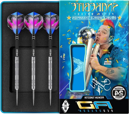 RED DRAGON SNAKEBITE Peter Wright Euro 11 Gold Element 20g Darts £41.00 - UK - View #4