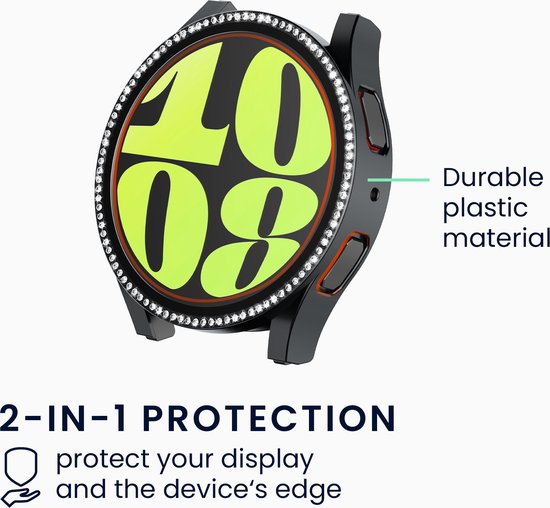 kwmobile 2x kunststof sporthorloge hoesje geschikt voor Samsung Galaxy Watch 6 40mm. bol