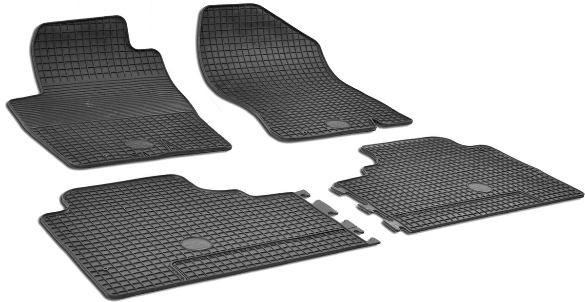 Walser DirtGuard rubberen voetmatten geschikt voor Nissan Pathfinder - Nissan NP300 Navara Facelift 2007-Vandaag