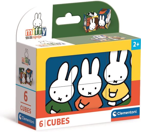 Clementoni - 6 Blokken Puzzel - Nijntje - 6 afbeeldingen - Vanaf 2 jaar ...