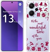 Cazy Hoesje geschikt voor Xiaomi Redmi Note 13 Pro+ 5G Most Wonderful Time