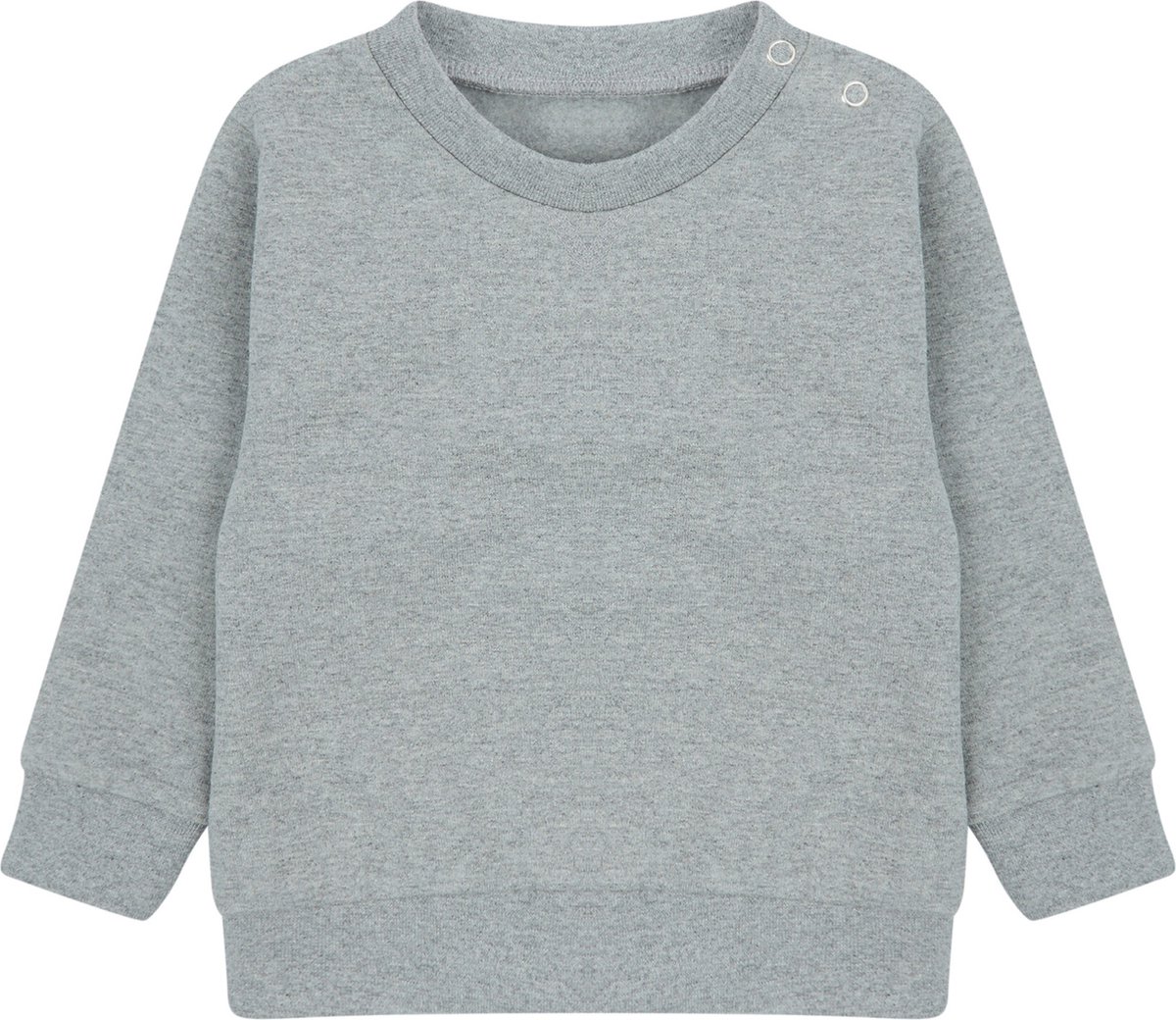 Larkwood - Sustainable Fashion Baby Sweater - Heather Grey maat 18/24 Monate