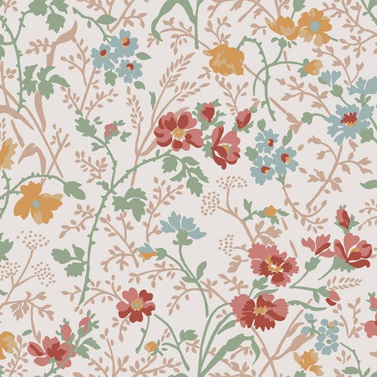Laura Ashley Shropshire Posy Antique Behang - Bloemen - 10mx52cm - Multi