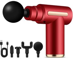 Rode massage gun - Massage apparaat - inc. 4 massage opzetten - draadloos - 3200 tpm - Diepe spierontspanning