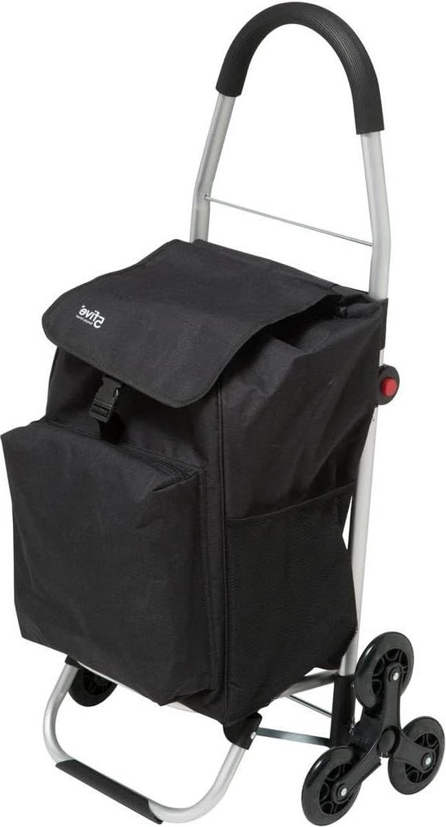 Boodschappentrolley met inklapbaar aluminium frame - 3 wielen - Five