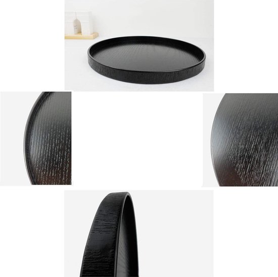 Houten Dienblad Ronde Plaat voor Thee Set Fruit Snoepjes Voedsel Woondecoratie (27cm