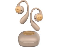 House of Marley Liberate Open Draadloze Oordopjes – Bluetooth 5.3 – Open Ear – Sport Oortjes – 20 uur Speeltijd - Zweetbestendig en Waterbestendig - USB C - Gemaakt van Duurzame Materialen - Cream