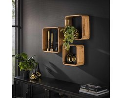 foto van Set houten wandboxen