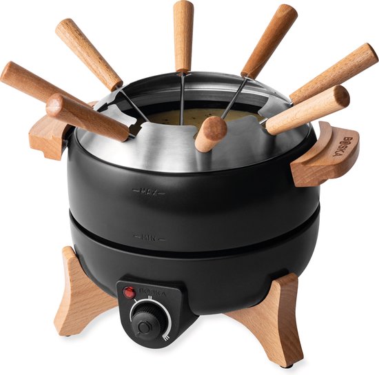 Boska Set à Fondue Électrique Party – 2, 3L - Pour Fondue au Fromage, Fondue au Chocolat, Hotpot et Fondue Boullion - Avec régulateur de température