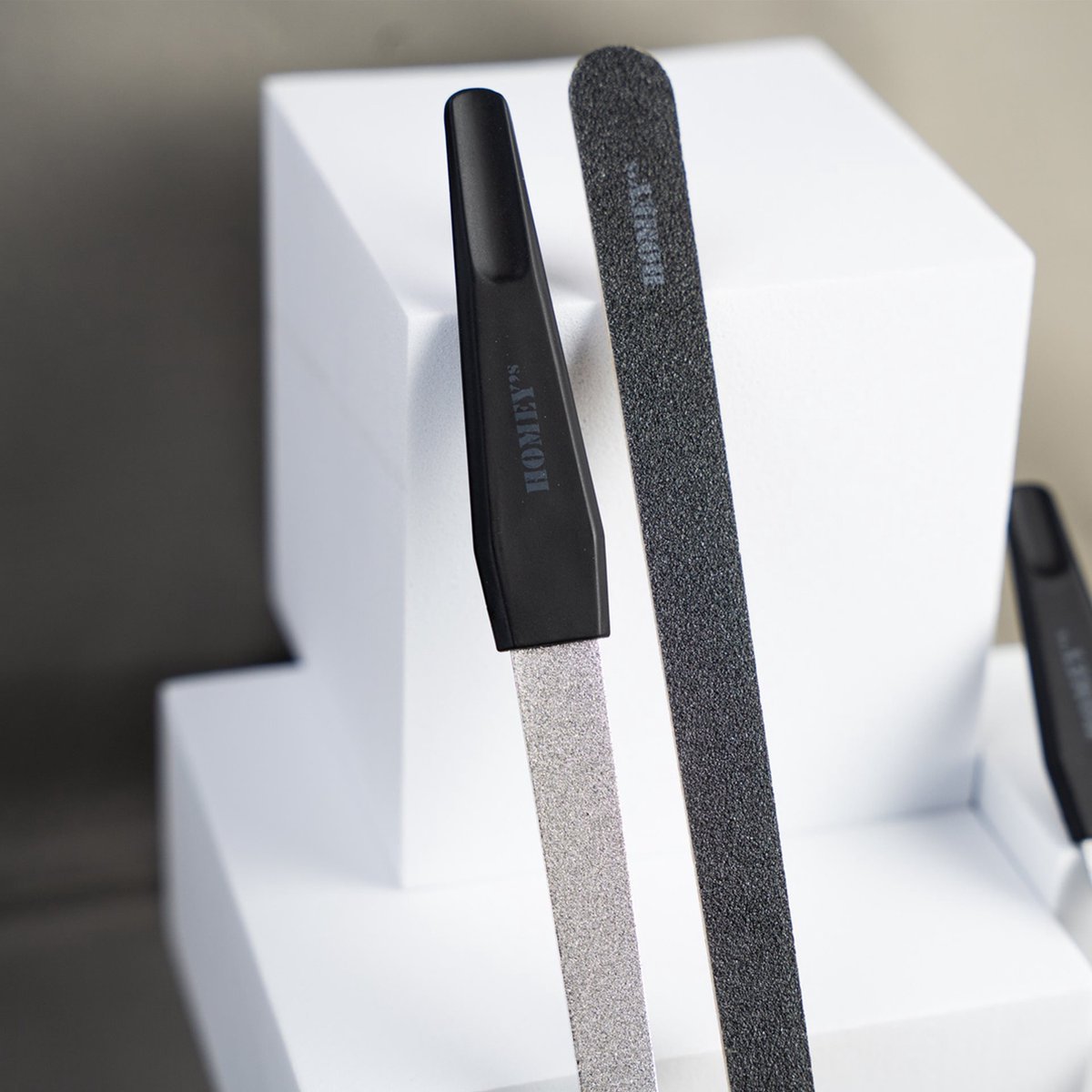 Goedkoopste Homey's nagelvijl - 18cm - RVS - mat zwart - handig formaat