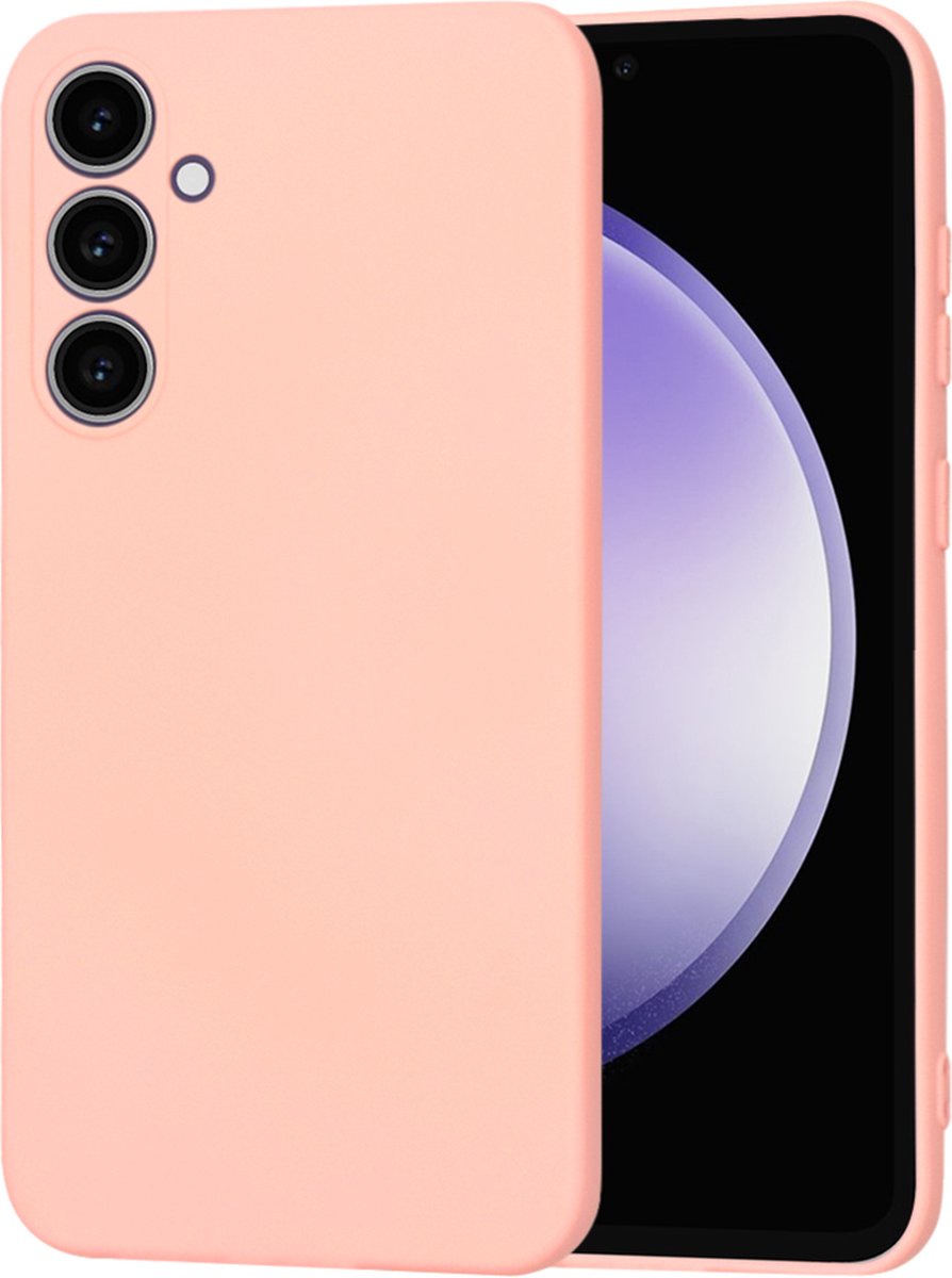 Techsuit Soft Flex Silicone Back Cover hoesje voor Samsung Galaxy S23 FE - Chalk Pink