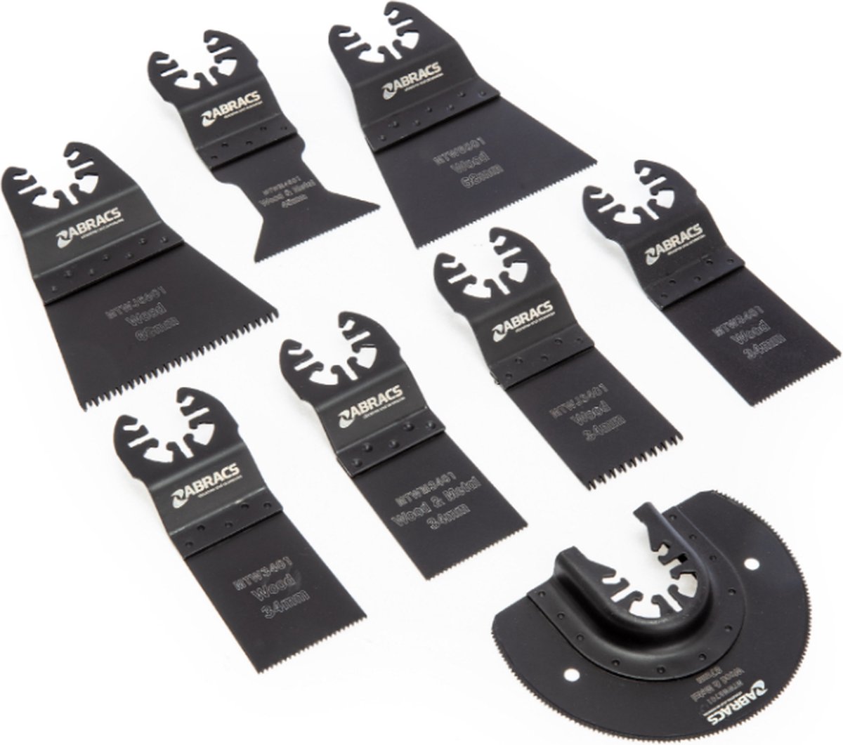 Abracs 8-delige Multi-Tool Zaagbladen Set Hout & Metaal