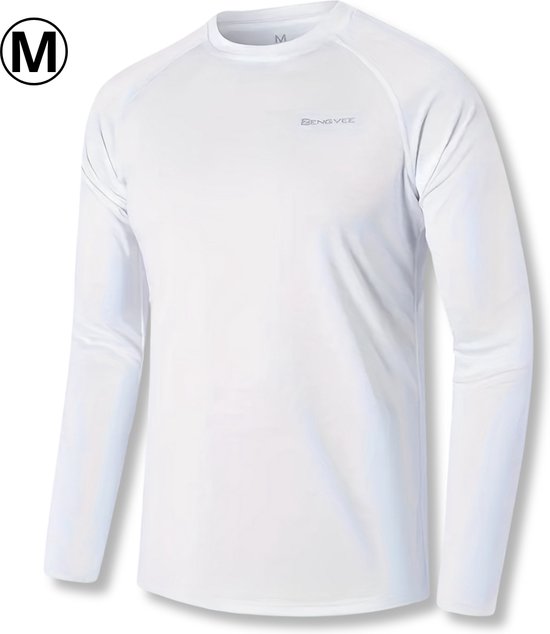 Bovista Rash Guard - Surf Shirt - Maillots de bain - Vêtements de protection UV - Pour la Nager - Surf - Plongée - Wit - Taille M