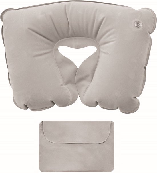 Coussin gonflable gris - Oreillers de voyage / oreillers cervicaux - Pratique pour les voyages / vacances