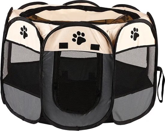 Foto: Globe goods huisdier tent honden bench reis bench kennel hondenkooi hondenren kattenhek puppy draagbaar opvouwbaar wit grijs