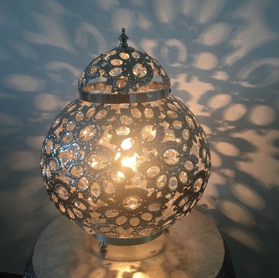 Kleine tafellamp Lilly met marmeren voet