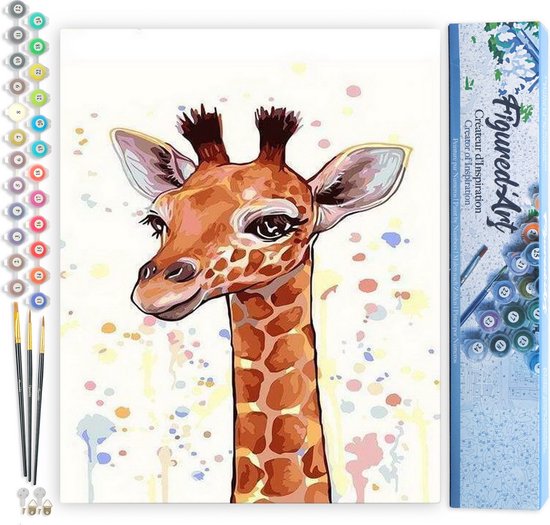 Figured'Art Schilderen op Nummer Volwassenen canvas De 4 seizoenen - Handwerk acrylverf Kit DIY Compleet - 40x50cm zonder frame