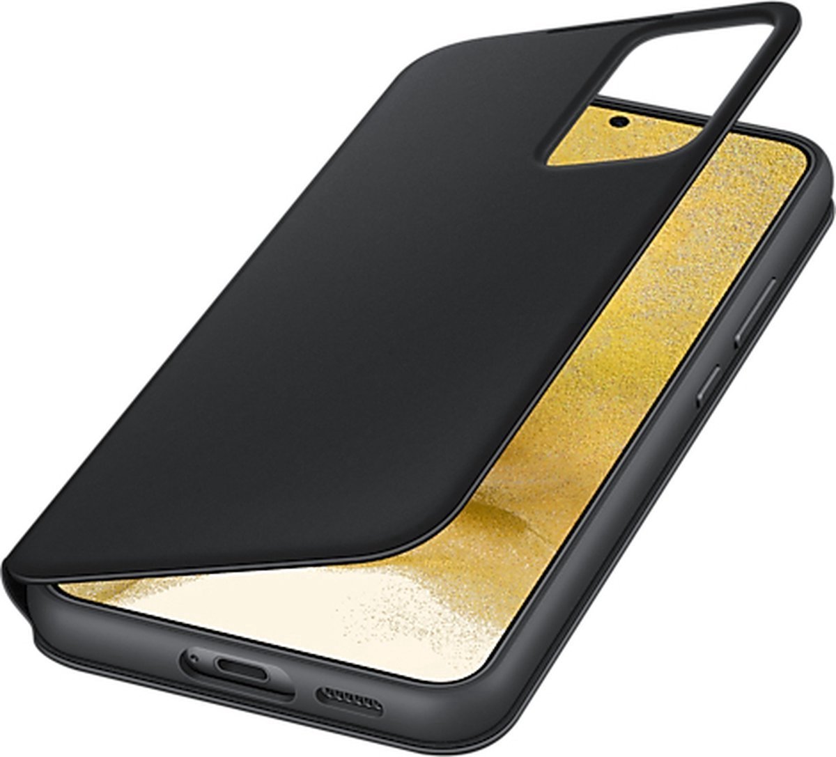 Origineel Samsung Smart Clear-View Cover voor Samsung Galaxy S22 Plus - Zwart