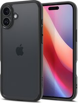 Spigen Ultra Hybrid Hoesje Geschikt voor Apple iPhone 16 - Back Cover met Air Cushion - Transparant Zwart