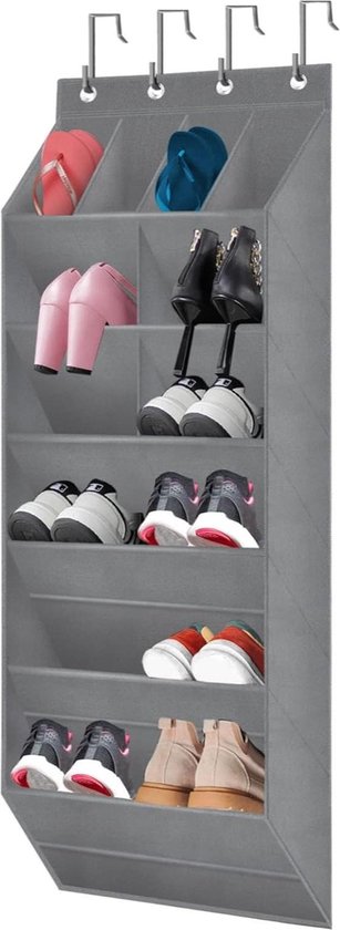 Shoe rack for door Hanging organizer with large deep pockets