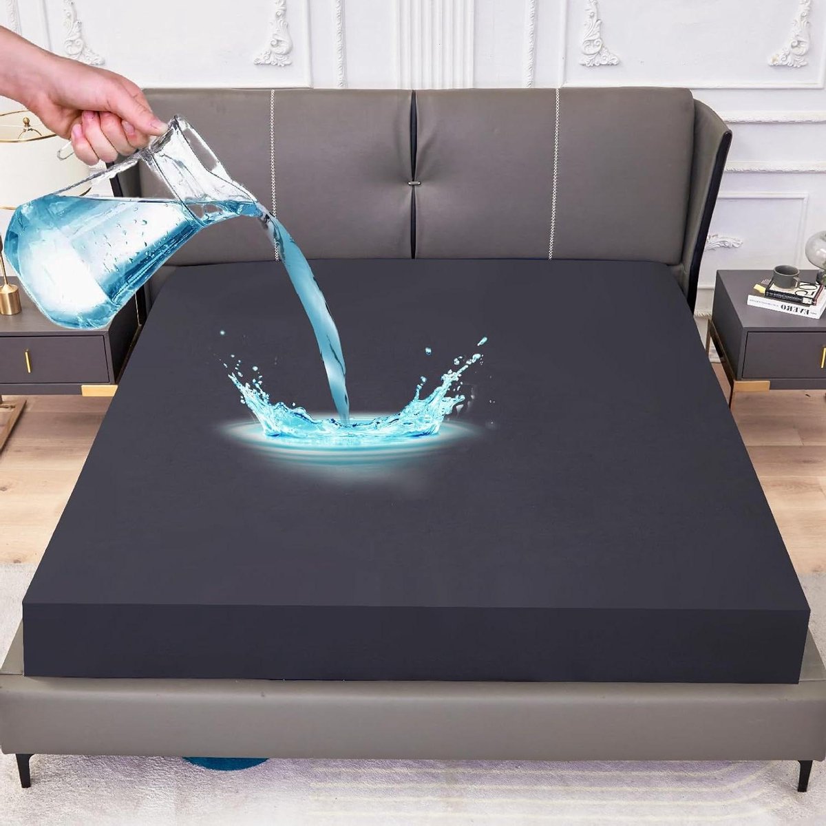 Molton topper - topdek matrasbeschermer waterdicht 120 x 200 cm