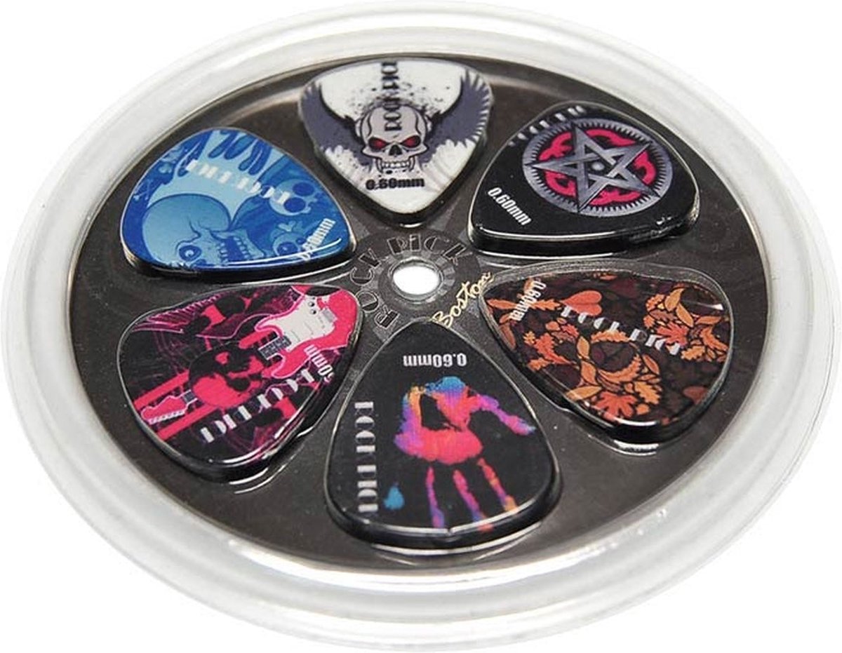 Boston BRP6-060 Plectrumset 0.60 mm Celluloid 6-Pack