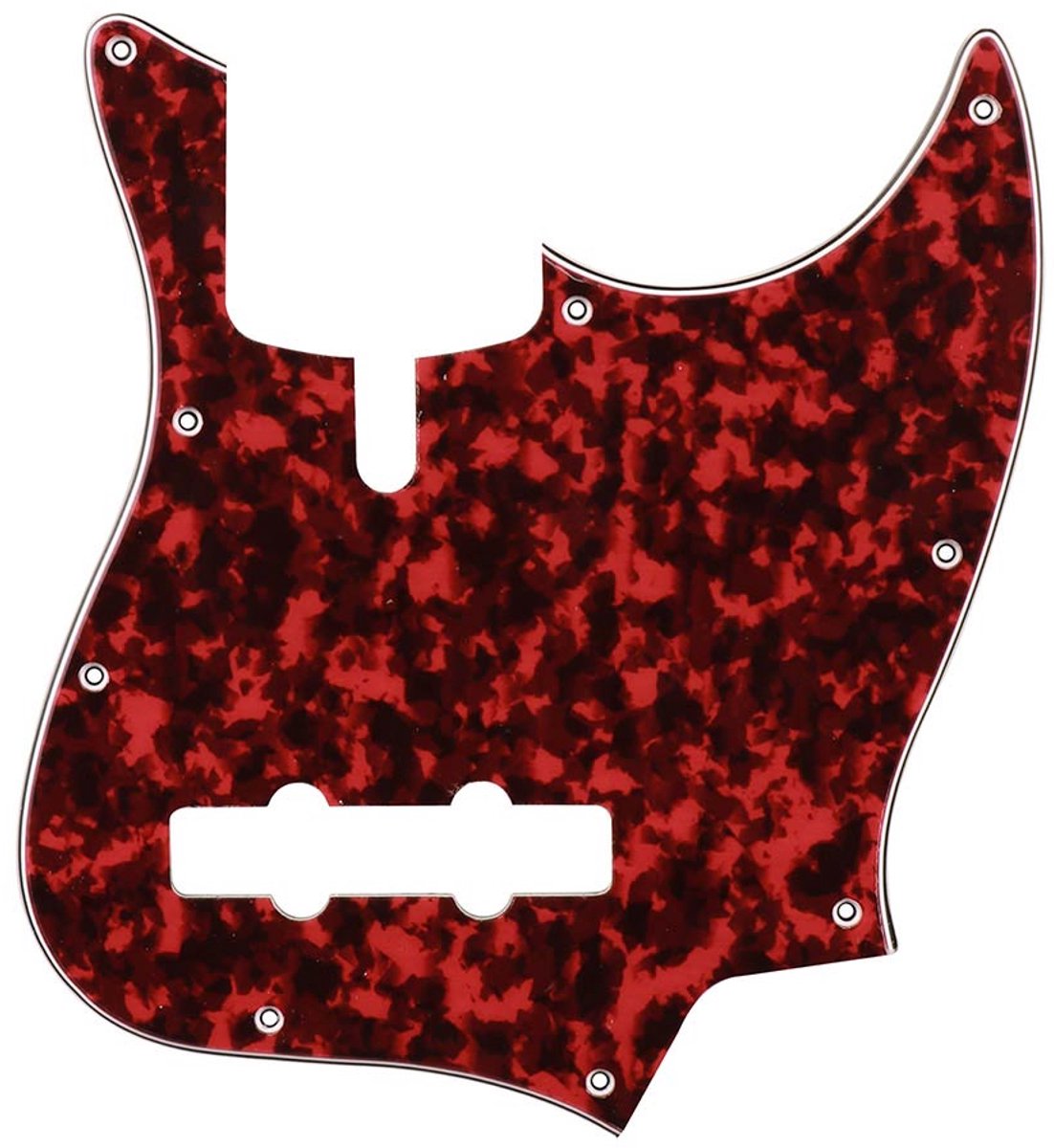 Boston M4V-310-RR pickguard, Sire Marcus Miller V-series 4-string, 3 ply, tiger red