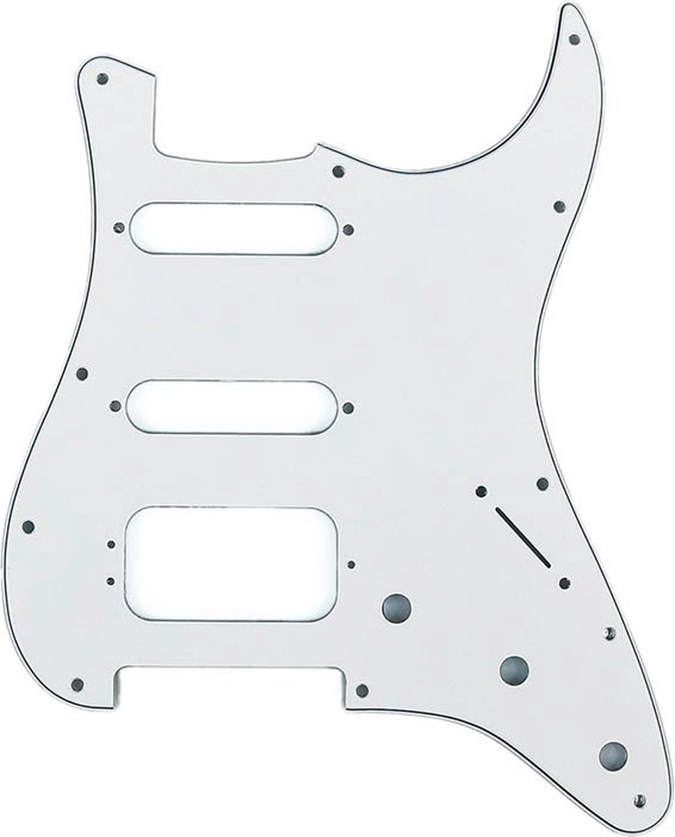 Fender 50671049 pickguard Standard Strat, HSS, 11 screw holes, 3-ply, white