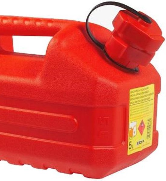 EDA Benzine jerrycan - Met tuit - 5 Liter - Rood van Eda — afbeelding 3