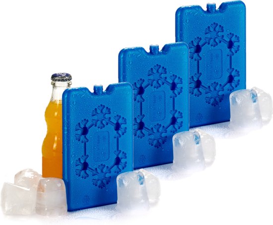 Set van 4x stuks koelelementen 11 x 2 x 16 cm blauw - Koelblokken/koelelementen voor koeltas/koelbox van Benson — afbeelding 2