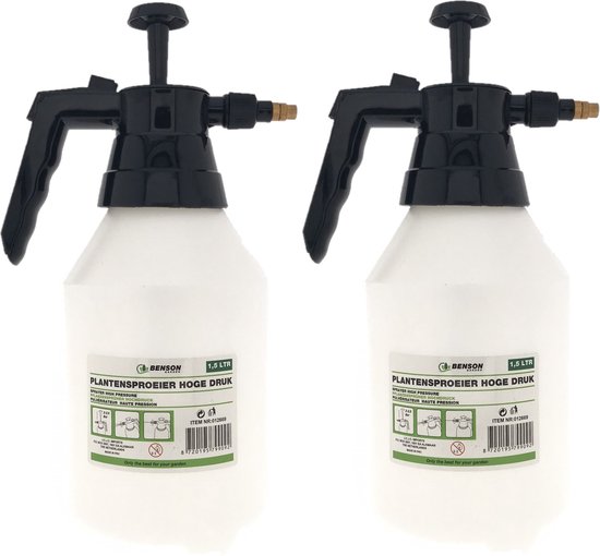 Plantensproeier - Gardenline 1.5 Liter - Hoge Druk - Verstelbare Druk van Merkloos	 — afbeelding 2