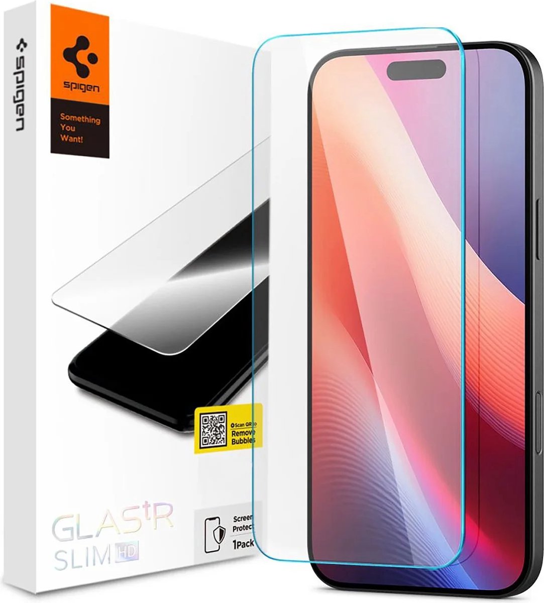 Spigen Geschikt voor Apple iPhone 16 Pro - Glas.tR Slim HD Screen Protector Tempered Glass