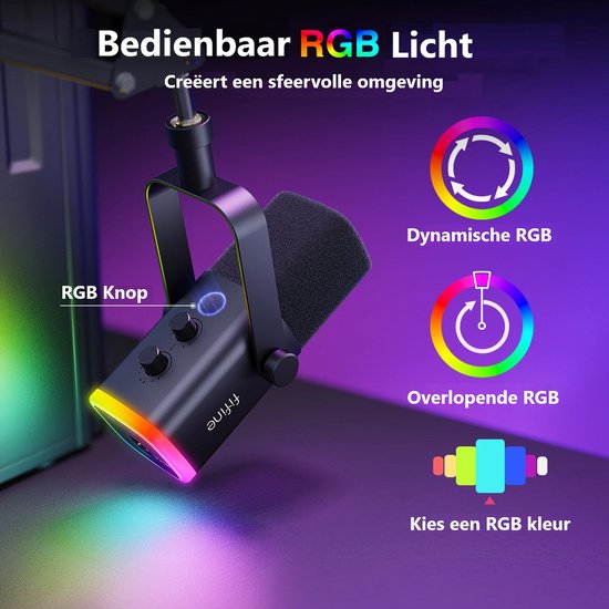 FIFINE - Starter Pack 2.0 - AM8T & SC3 - Podcast Starter Pack - Gaming Streaming - Microphone USB RVB avec perche - Streaming Deck - DJ Mixer