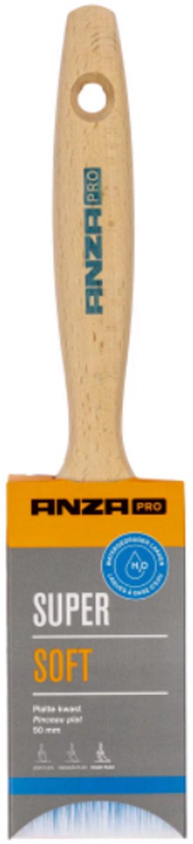 Anza Super Soft Platte Kwast - Maat 10