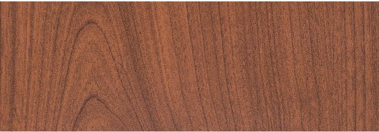 Plakfolie - Mahonie hout look - bruin - decoratie - 45 x 200 cm - zelfklevend - meubelfolie