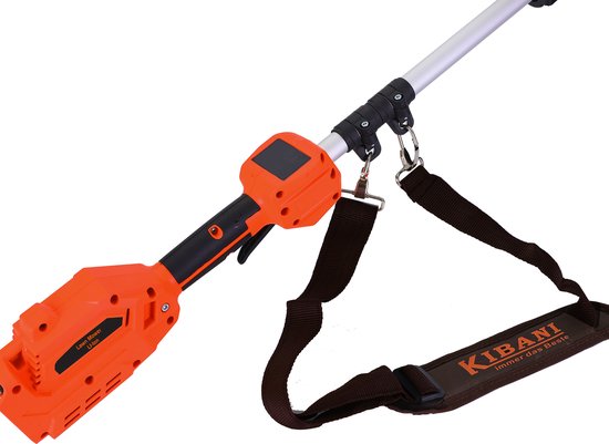 Kibani Accu Bosmaaier - 3x onkruidborstel 15CM - Incl. 21V Accu en Oplader - Elektrische Bosmaaier - met Maaidraad, Zaagblad en Draadkop - Grastrimmer - Kantenmaaier — afbeelding 5