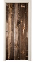Sticker de porte Etagère - Motifs - Vintage - Bois - 95x235 cm - Poster de porte