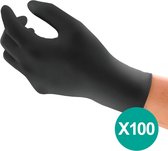 90 unités / Gants Jetables Sans Poudre, Gants Nitrile, Protection Multiusage, Alimentaire, Chimique et Mécanique, Ansell Microflex 93-732