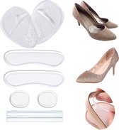 Hielbeschermers - Hielbescherming Gel - 8-delige set - Hielzooltjes - Anti Blaren - Antislip - Transparante Gel Inlegpads - Hielkussens - Universeel - Comfortabel - Hiel Grips - Hiel Pads - Hielzool - Voet En Hielbeschermers - Hakbeschermers - Gelhak