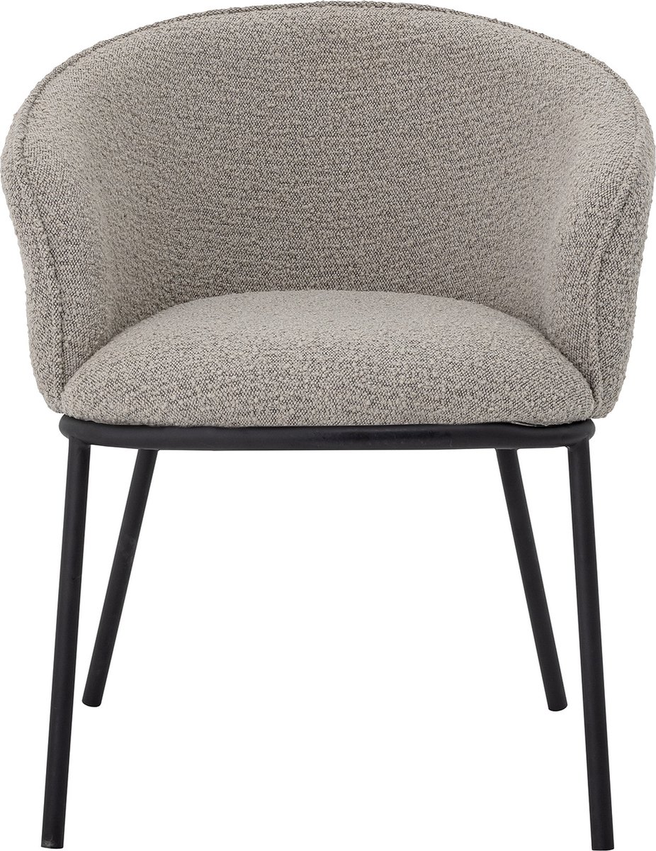 Cortone Eetkamerstoel - Grijs - Polyester