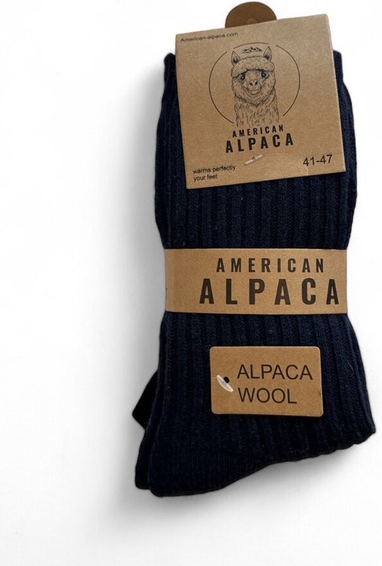 Foto: Alpaca wollen sokken maat 41 47 3 paar kabelsokken donkerblauw zwart en donker grijs winter sokken dikke sokken warme sokken american alpaca mannen